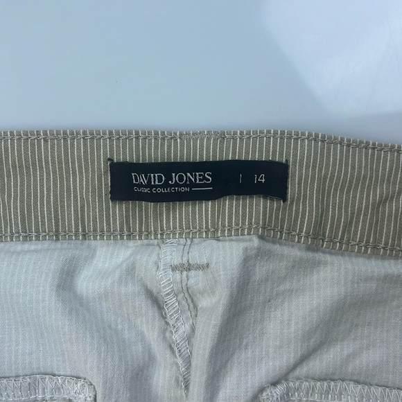 David Jones Classic Collection Striped Capris S124-23 - Picture 2 of 4